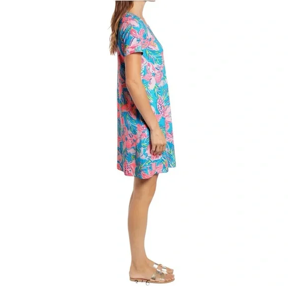 Lilly Pulitzer Pink and Blue Floral Dress - Picture 4 of 9